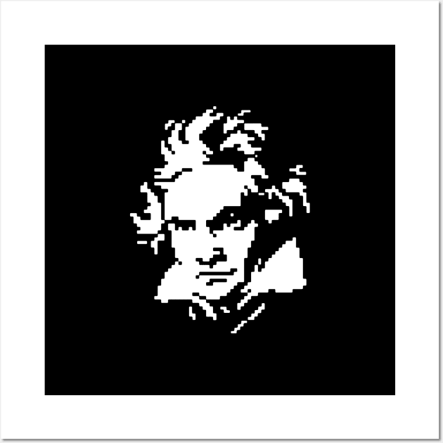 8-Bit Beethoven Wall Art by GramophoneCafe